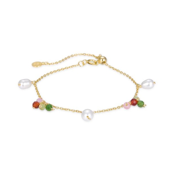 Armband - Luxenter - Fanim - Silver 925 - Gult guld 18K - Vit pärla Vit