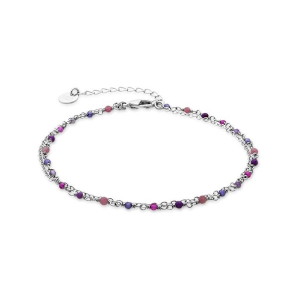 Armbånd - Luxenter - Ulah - Lilla krystal - Rhodiumbelagt - 19 cm + 3 cm forlængelse Lila