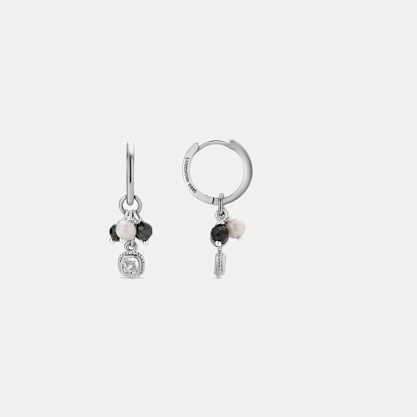 Örhängen - Luxenter - Apses - Silver 925 - Vit pärla - Rhodiumpläterad Vit