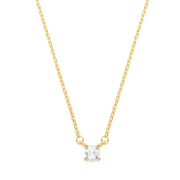 Collier - Luxenter - Keval - Argent 925 - Guld 18K - Kubisk zirkon