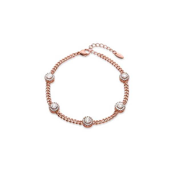 Armband - Luxenter - Kader - Gult guld 18K - Zirkonium - 17 cm + 3,5 cm förlängning