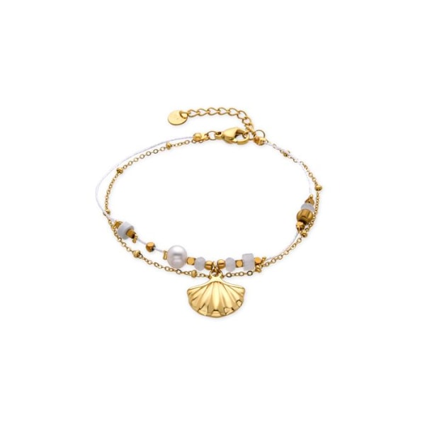 Armband - Luxenter - Virat - Guld 18k - Kubisk zirkon - Längd 16 cm + 3 cm gyllene