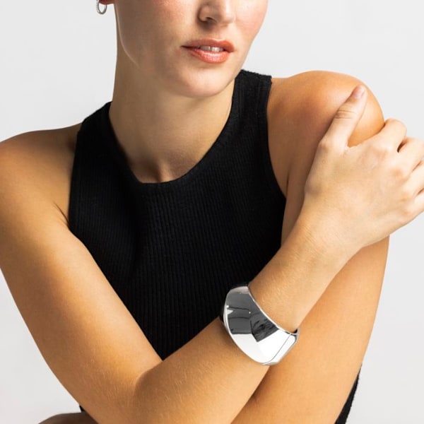 Armband - Luxenter - Chunki - Silverfinish - Rhodiumpläterad - Diameter 60 mm