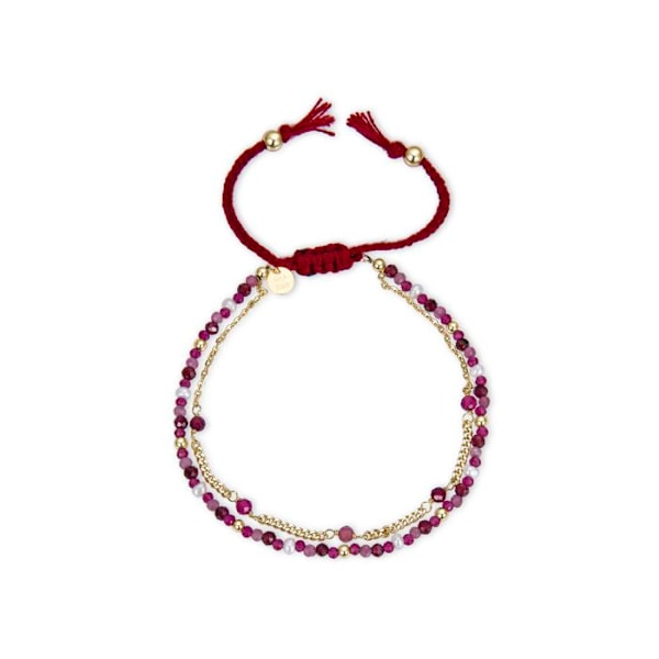 Rannekoru - Asvorg - Hopea 925 - Kvartsi hydroterminen ametisti - Keltakulta 18K - 0,78 g