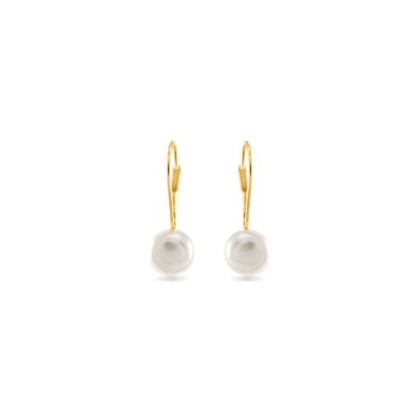 Korvakorut - Luxenter - Essential - Hopea 925 - Keltakulta 18K - Valkoinen helmi