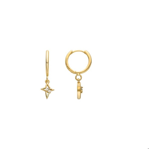 Örhängen - Luxenter - Radeu - Silver 925 - Zirkon - 18k guld