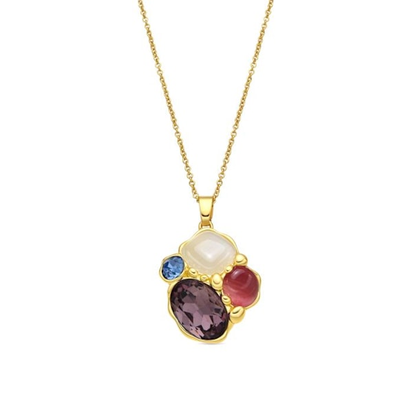 Collier - Luxenter - Nedla - Or 18k - Platinbelagt - Forgyldt
