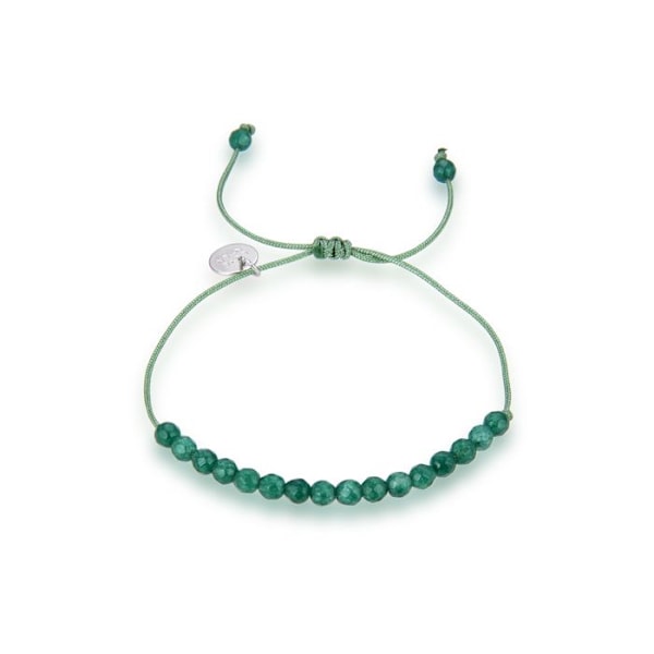 Armband - Luxenter - Aquisa - Silver 925 - Grön jade - Rhodiumfinish Grön