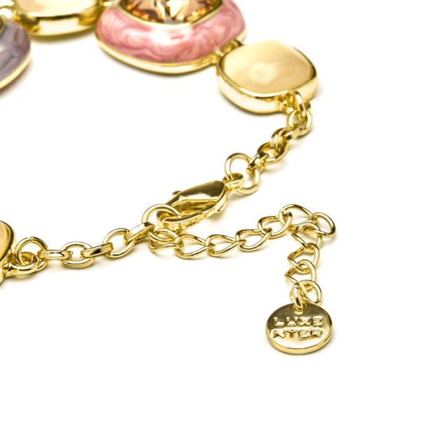Armband - Luxenter - Drogolo - Flerfärgad zirkon - 18 karat guld - 18 cm + 4 cm förlängning Flerfärgad