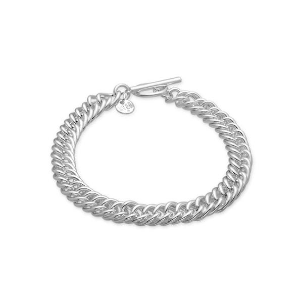 Armband - Luxenter - Delsa - Avslutad i rhodium - 20 cm - Silverfärgad