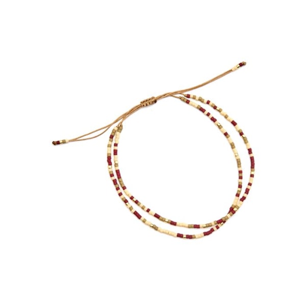 Armband - Luxenter - Furie - Brun kristall - Guld 18k - Bredd 3,5 mm kastanj