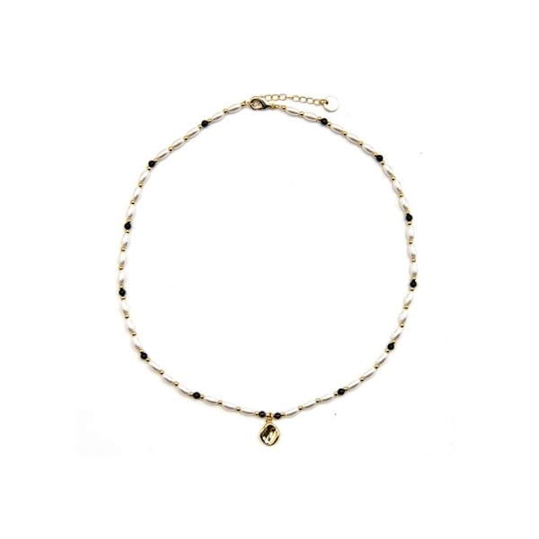 Collier - Luxenter - Zizi - Vit vit pärla - 18k guld - 42 cm + 3 cm förlängning