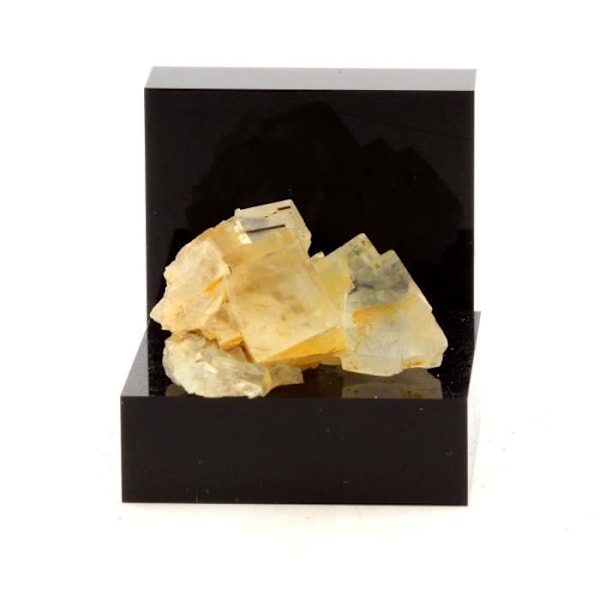 Sten og mineraler. Fluorit + Kvarts. 47,1 ct. Langeac, Haute-Loire, Frankrig. Sjælden.