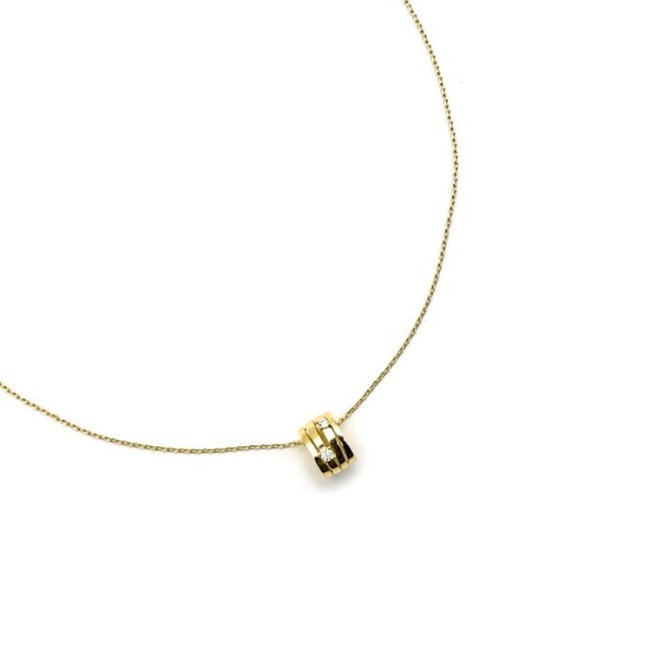 Collier - Luxenter - Duvid - Argent 925 - Guld 18k - Zirkon Kubisk