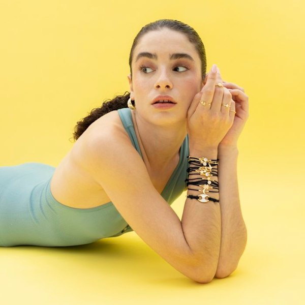 Armbånd - Luxenter - Matuk - Sølv 925 - Guld 18k - Justerbart
