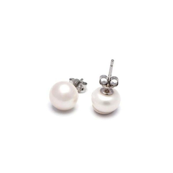 Örhängen - Luxenter - Nandi - Silver 925 - Vit pärla - Diameter 12 mm
