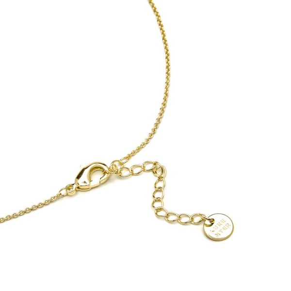 Collier - Luxenter - Aakkoset I - Argentiitti 925 - Moniväriset zirkonit - Keltakulta 18K Flerfärgad