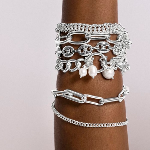 Armband - Luxenter - Invak - Rhodium-finish - Längd 16 cm - Förlängning 3 cm