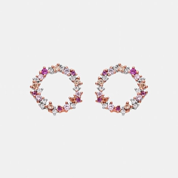 Boucles d'oreilles Luxenter i 925 sølv med multikolor rhodineret zirkonium - Thilak Flerfärgad