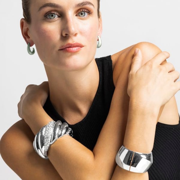 Armband - Luxenter - Chunki - Silverfinish - Rhodiumpläterad - Diameter 60 mm