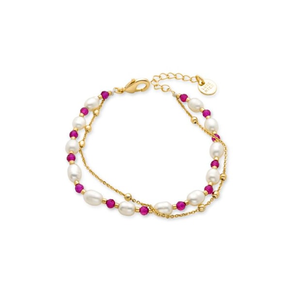 Armband - Luxenter - Zawind - 18K guld - Vit pärla - 16 cm + 3,5 cm förlängning Vit