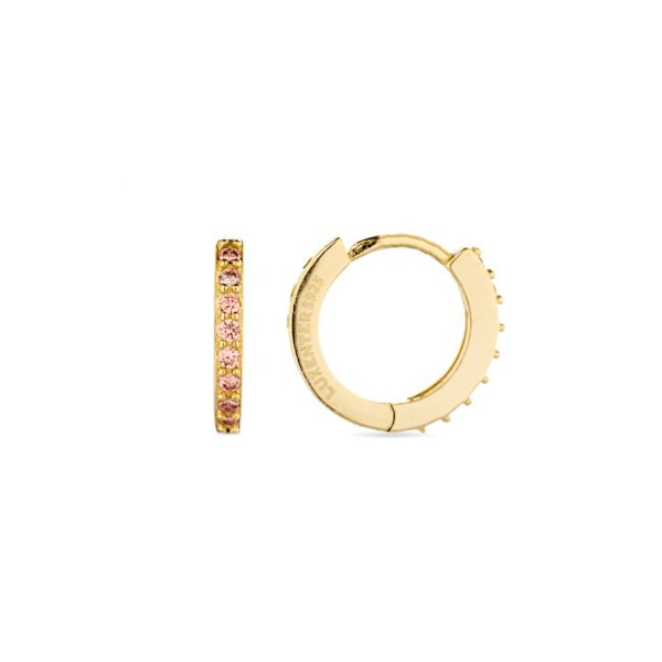 Örhängen - Luxenter - Valarys - Silver 925 - Champagne zirkonium - 18K guld