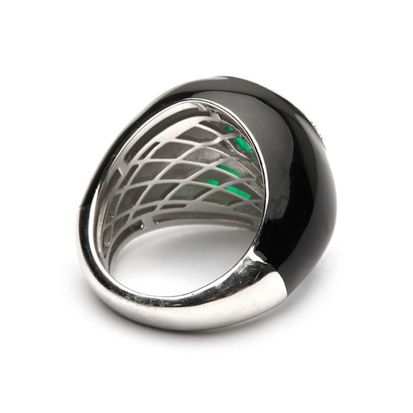 Ring - Luxenter - Iosa - Silver 925 - Green hydrothermal quartz - Rhodium plated grön 14