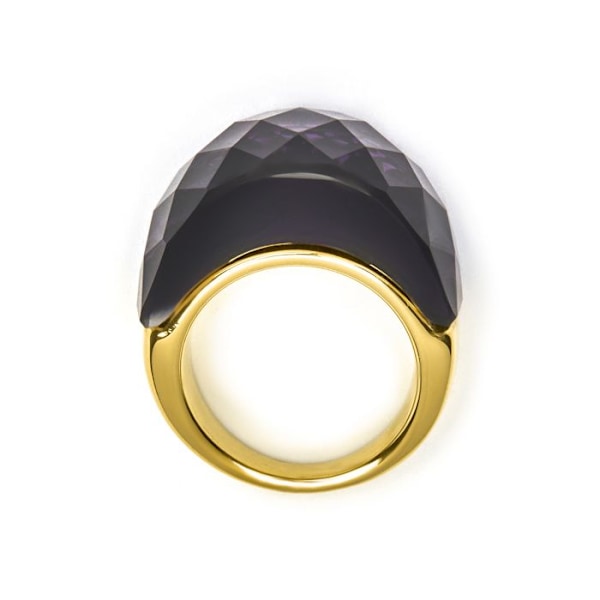 Ring - Luxenter - Fadino - 18 karat guld - Hydrotermisk kvarts onyx - Lilla lila 16