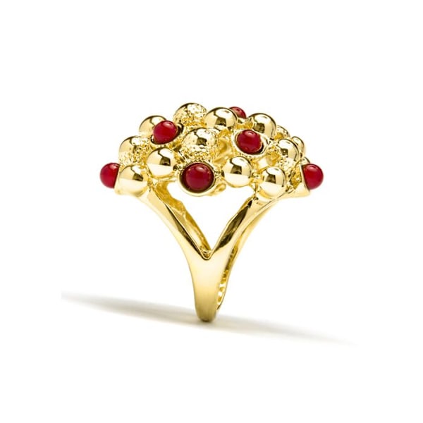 Ring - Luxenter - Xiglor - 18 karat guld - Korall - Kvinna Röd 16