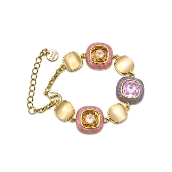 Armband - Luxenter - Drogolo - Flerfärgad zirkon - 18 karat guld - 18 cm + 4 cm förlängning Flerfärgad