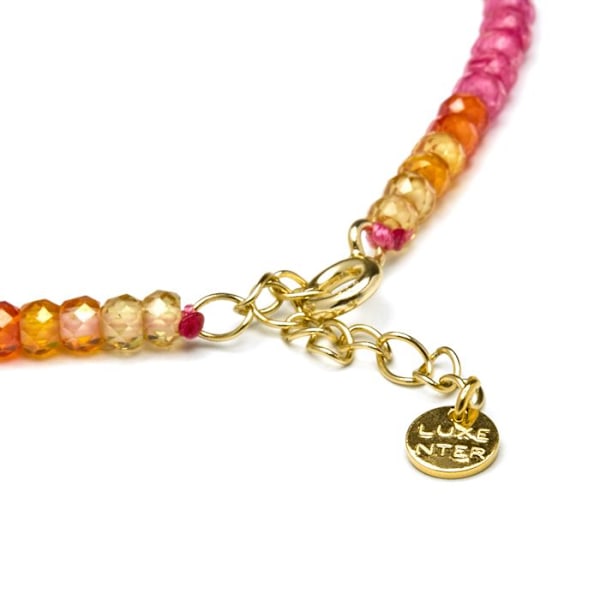 Armband - Luxenter - Siran - Silver 925 - Guld 18k - Flerfärgade kristaller Flerfärgad