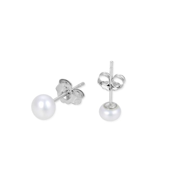 Örhängen - Luxenter - Silver 925 - Vit pärla - Rhodiumfinish - Kvinna Vit