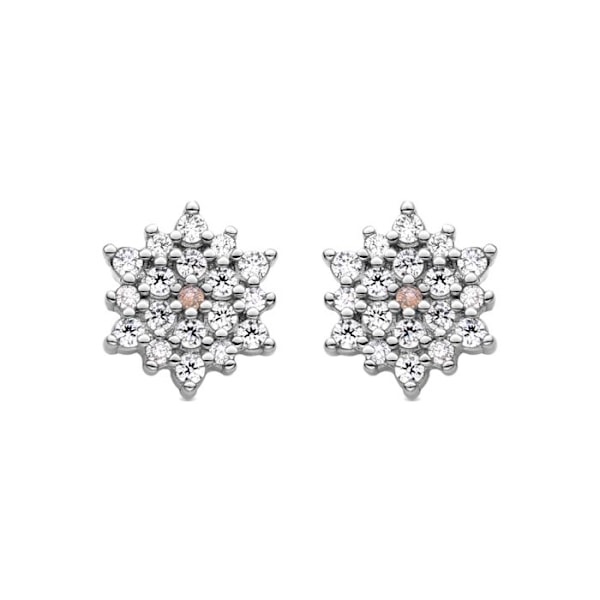 Örhängen - Luxenter - Crywa - Silver 925 - Vit pärlemor - Rhodinerad