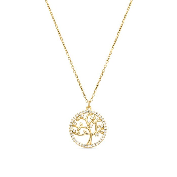 Collier - Luxenter - Gorbou - Guld 18K - Kubisk zirkon - Karbinlås