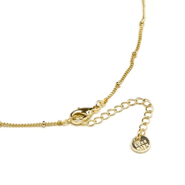 Halsband - Lision - Flerfärgad - 18K guld - 42 cm + 3,5 cm förlängning - Kristall Flerfärgad