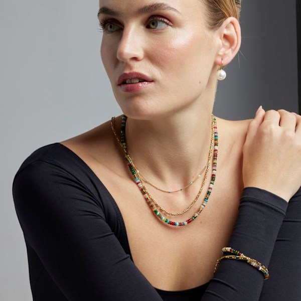 Collier Luxenter med multicolor 18k lakering - Cautar Flerfärgad