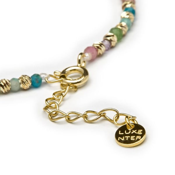 Armbånd - Luxenter - Stjerne - Argent 925 - Guld 18k - Multifarvede krystaller Flerfärgad