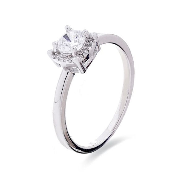 Luxenter Ring i 925 sølv og glitrende zirkonium belagt med rhodium - Lehak pengar 18