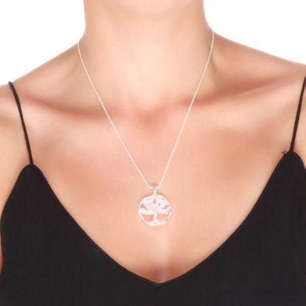Collier - Budleia - Rhodiumlegering - Rosenkvarts - Unisex - Roséguld Rosa
