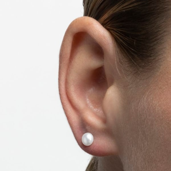 Örhängen - Luxenter - Silver 925 - Vit pärla - Rhodiumfinish - Kvinna Vit