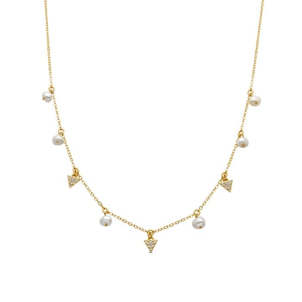 Collier - Luxenter - Sonle - Guld 18K - Vit pärla - Kvinna Vit