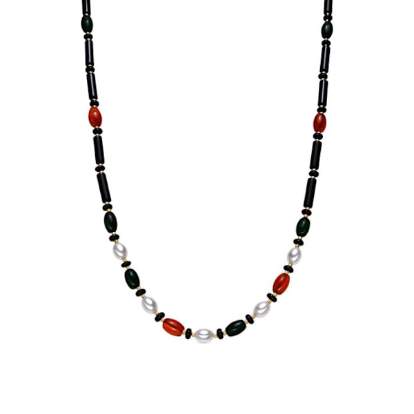 Halsband - Luxenter - Coepil - Guld 18k - Onyx - 42 cm + 3 cm förlängning
