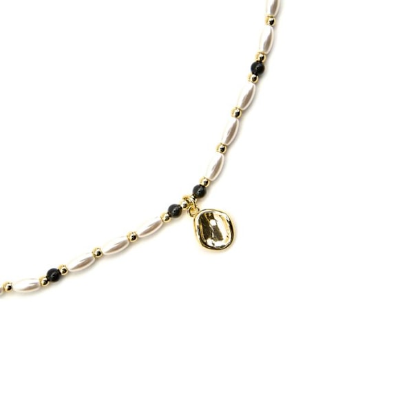 Collier - Luxenter - Zizi - Vit vit pärla - 18k guld - 42 cm + 3 cm förlängning