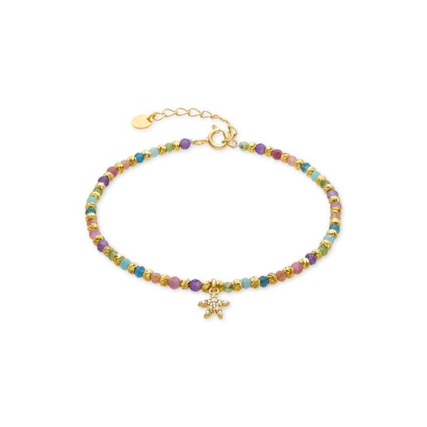 Armbånd - Luxenter - Stjerne - Argent 925 - Guld 18k - Multifarvede krystaller Flerfärgad