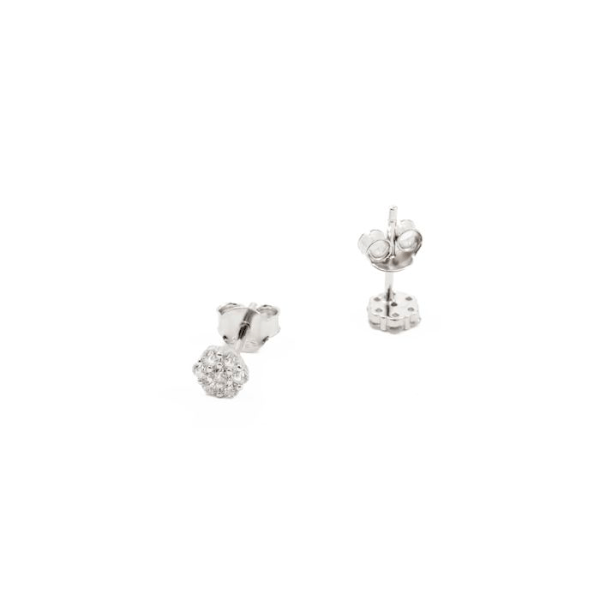 Øreringe - Luxenter - Oris - Sølv 925 - Zirconium - Rhodium-belagt