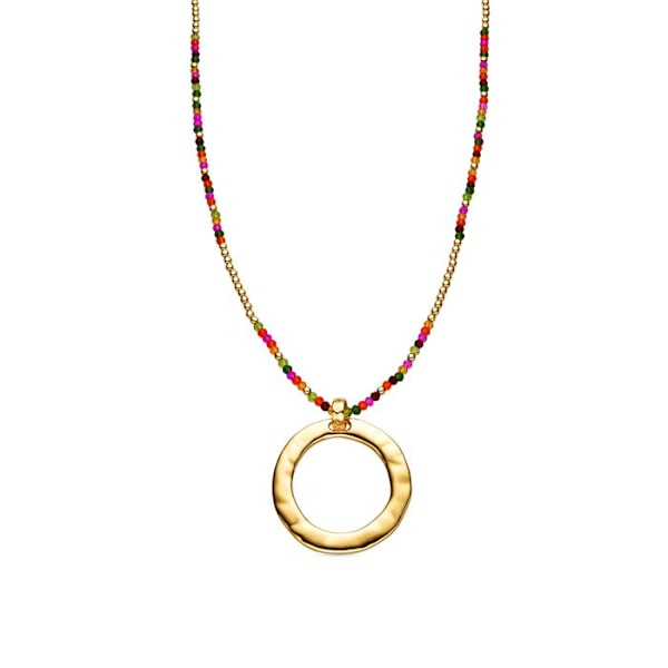 Collier - Luxenter - Miota - Krystal rosa - 18k guld - Længde 80 cm + 5 cm Rosa