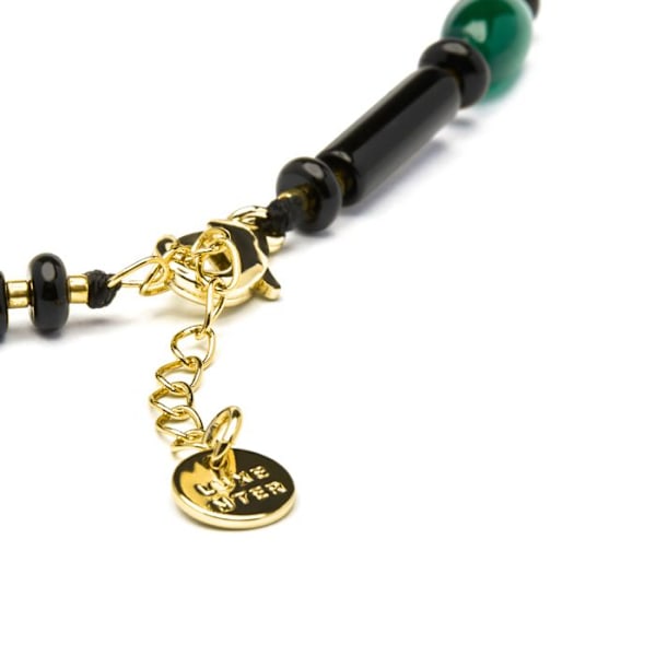 Halsband - Luxenter - Coepil - Guld 18k - Onyx - 42 cm + 3 cm förlängning