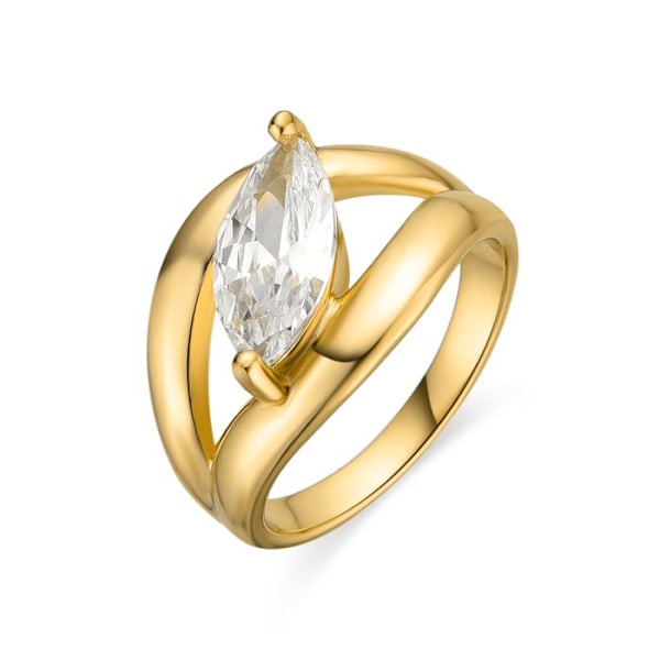 Ring - Luxenter - Nathon - Silver 925 - Gold 18k - Cubic Zirconia pengar 14