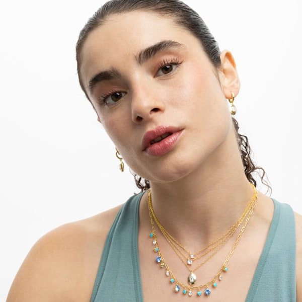 Collier - Luxenter - Keval - Argent 925 - Guld 18K - Kubisk zirkon