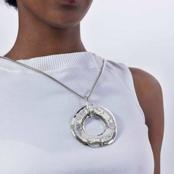 Halsband - Luxenter - Routa - Rodinerad - 80 cm - Silverfärgad